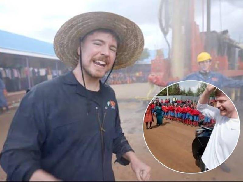 MrBeast construye 100 pozos de agua para África