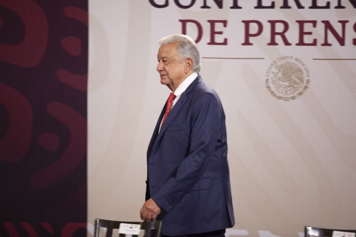 CIUDAD DE MÉXICO, 04SEPTIEMBRE2024.- Andrés Manuel López Obrador, presidente de México durante conferencia matutina en Palacio Nacional.