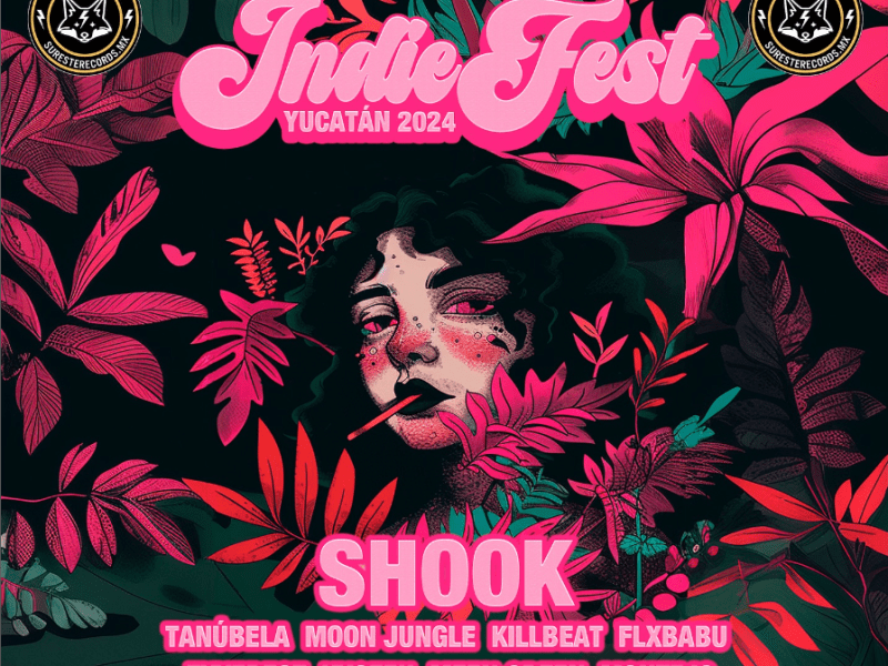 Indie Fest Yucatán 2024 se celebrará el 19 de octubre en Mérida con Shook y bandas locales. Boletos disponibles y vota por el último proyecto del cartel.