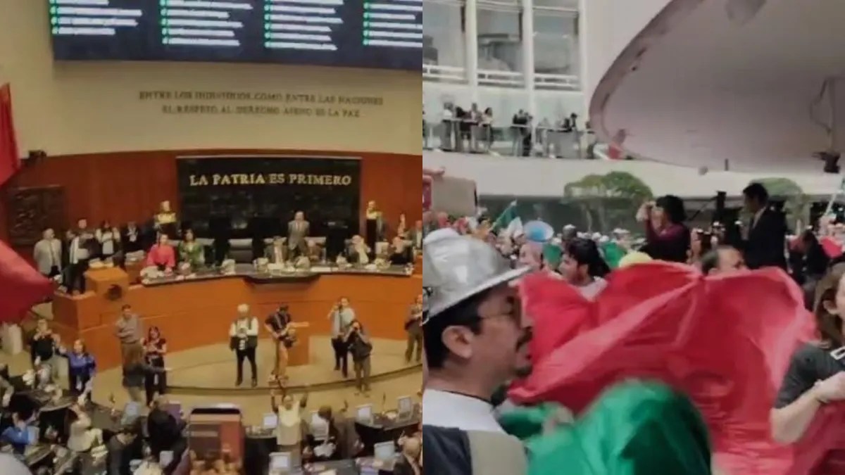 Manifestantes irrumpen en el Senado durante el debate sobre la Reforma al Poder Judicial, exigiendo "¡No va a caer!" y forzando un receso indefinido. Manifestantes irrumpen en el Senado durante el debate sobre la Reforma al Poder Judicial, exigiendo "¡No va a caer!" y forzando un receso indefinido.