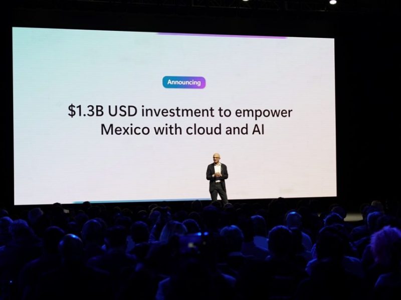 Microsoft invierte $1,300 millones en IA y tecnología en México, buscando fomentar el crecimiento inclusivo y capacitar a 5 millones de personas.