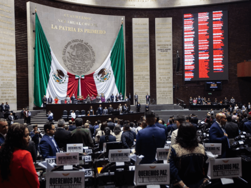 El Senado aprueba con mayoría calificada la reforma que otorga al Ejército el control de la Guardia Nacional. Votación: 86 a favor, 42 en contra.