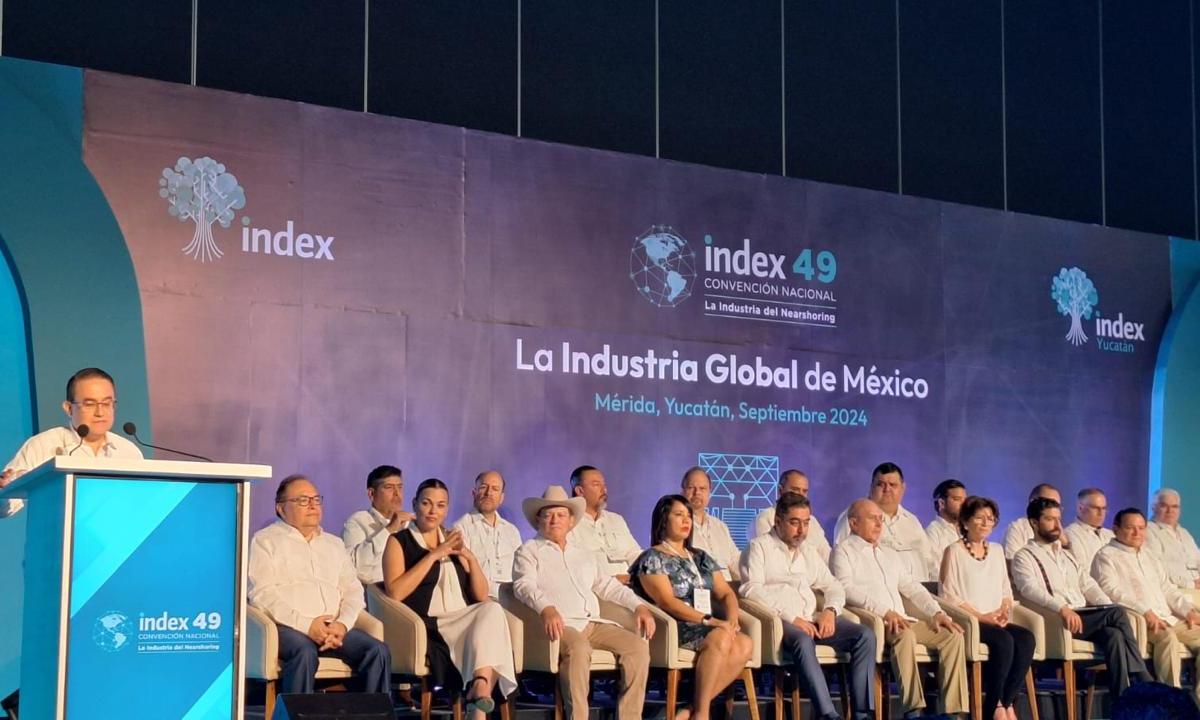 Arranca en Mérida la 49 Convención Nacional INDEX 2024, destacando la seguridad y oportunidades para el nearshoring en Yucatán.