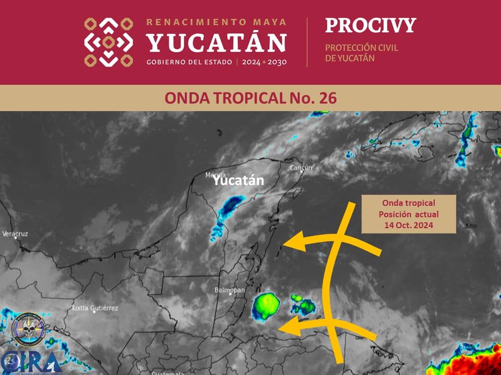 Pronóstico del tiempo para Yucatán: se esperan tormentas fuertes, rachas de viento y temperaturas cálidas. Tome precauciones hoy.