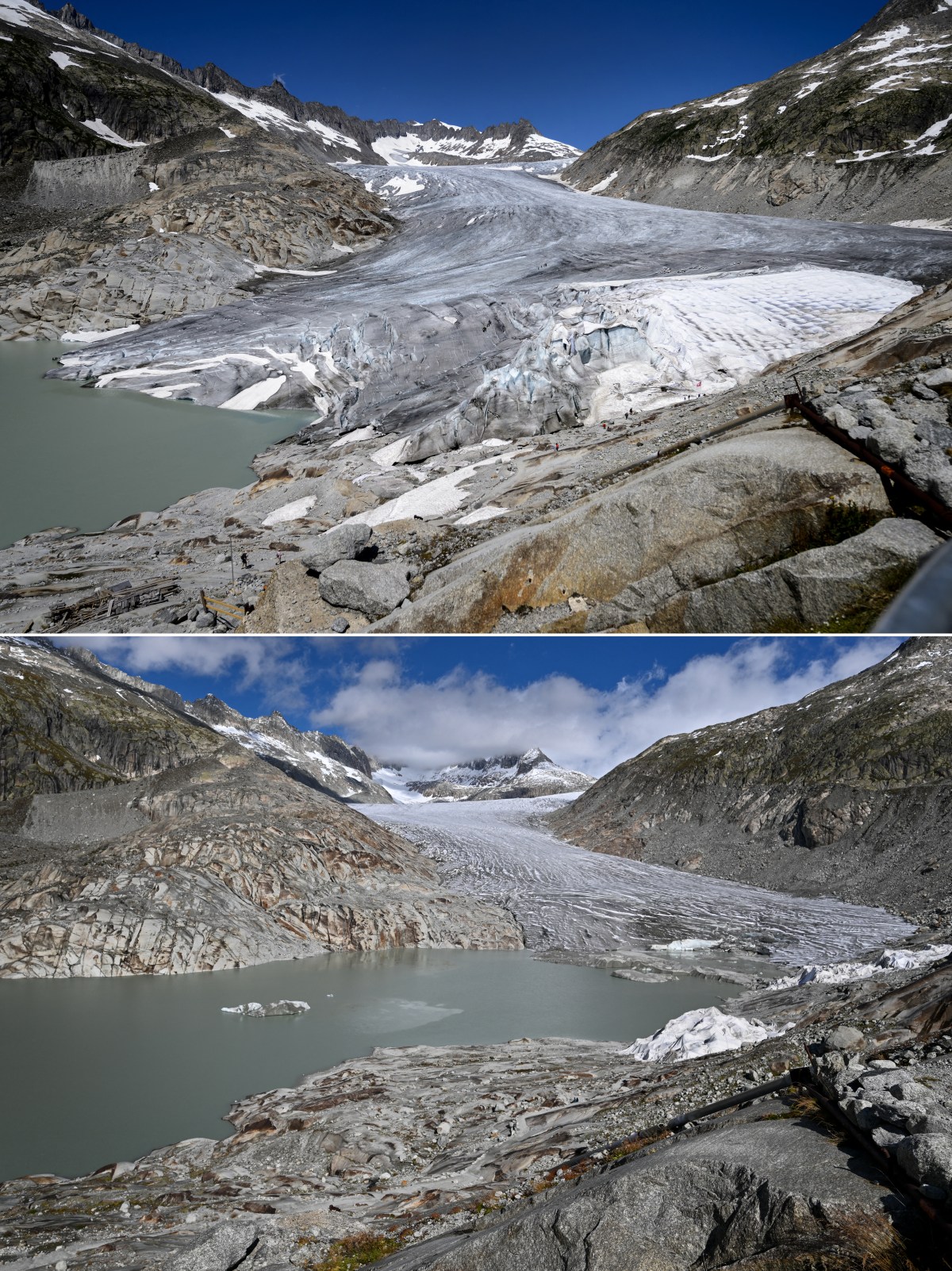 Los glaciares suizos perdieron un 10% de su volumen en dos años, equivalente a lo que se derritió entre 1960 y 1990, por el cambio climático.