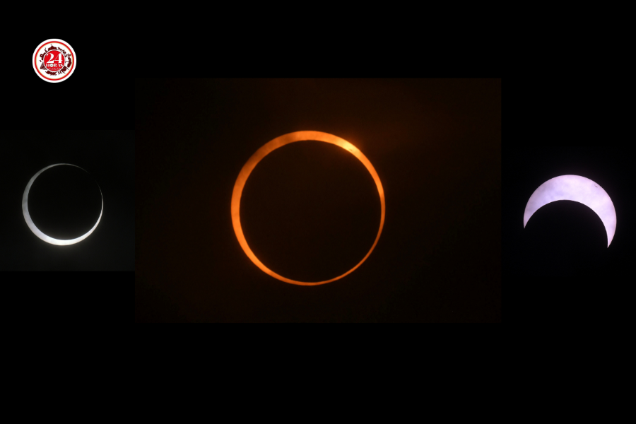 Foto: AFP Un eclipse solar anular deslumbró en la Isla de Pascua y la Patagonia de Chile y Argentina, creando un espectacular "anillo de fuego."