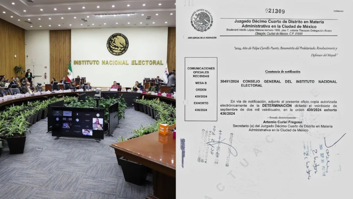 El INE es notificado para abstenerse de implementar la reforma judicial, tras suspensión emitida por un juez en Colima.