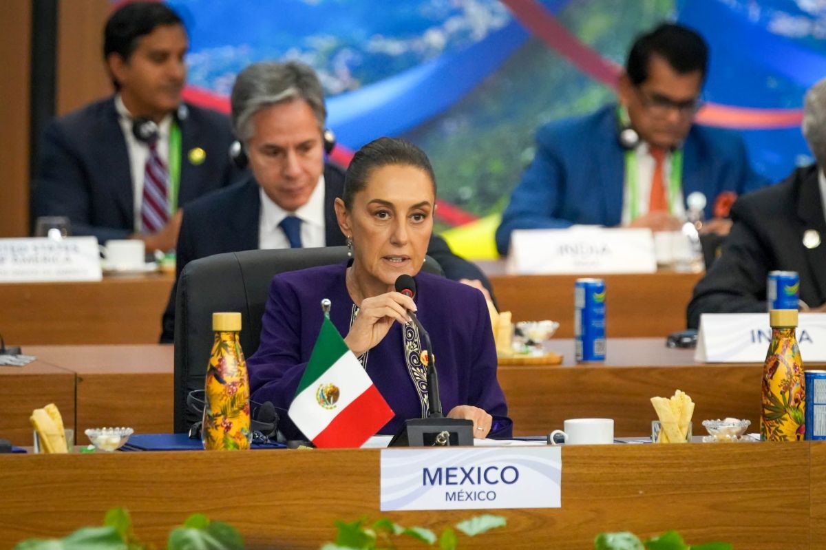 Claudia Sheinbaum destaca en el G20 la reforma judicial en México, igualdad de género y derechos indígenas, promoviendo gobernanza inclusiva.