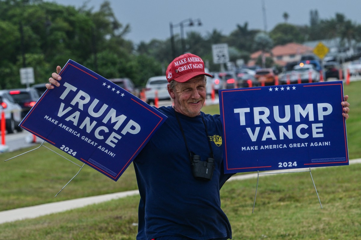 Donald Trump vota en Florida, asegura confianza en su campaña y promete aceptar resultados en caso de una posible derrota.