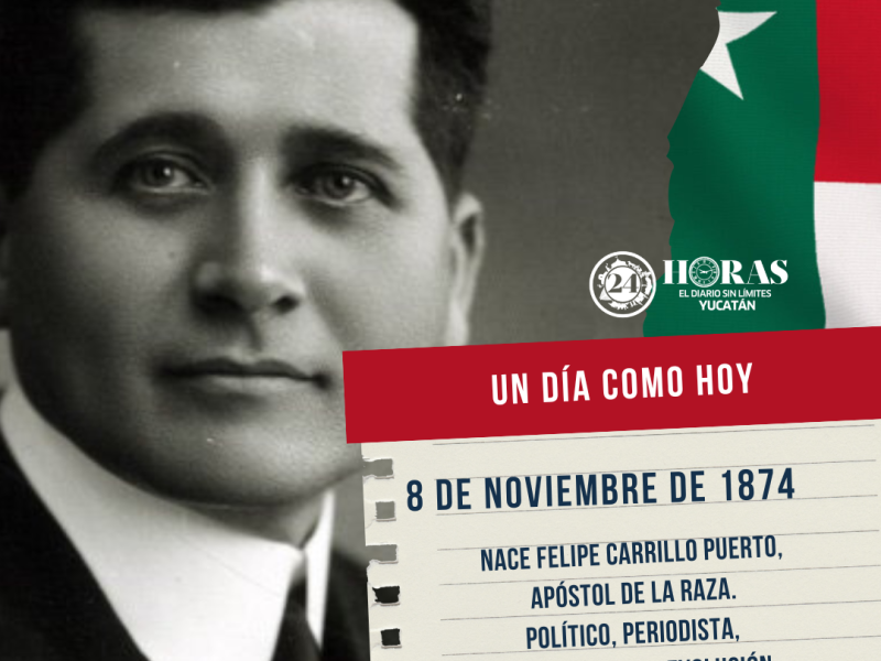 Felipe Carrillo Puerto, líder yucateco y defensor de los derechos indígenas, celebra 150 años de legado revolucionario y justicia social.