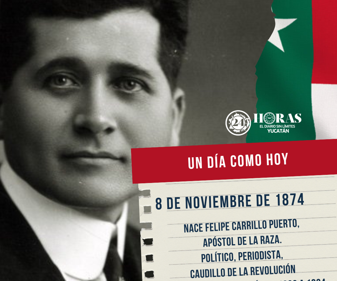 Felipe Carrillo Puerto, líder yucateco y defensor de los derechos indígenas, celebra 150 años de legado revolucionario y justicia social.