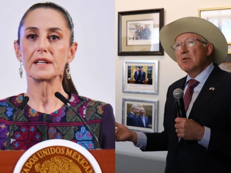 Sheinbaum critica al embajador Ken Salazar por sus contradicciones sobre la relación México-EE.UU. y la estrategia de seguridad.