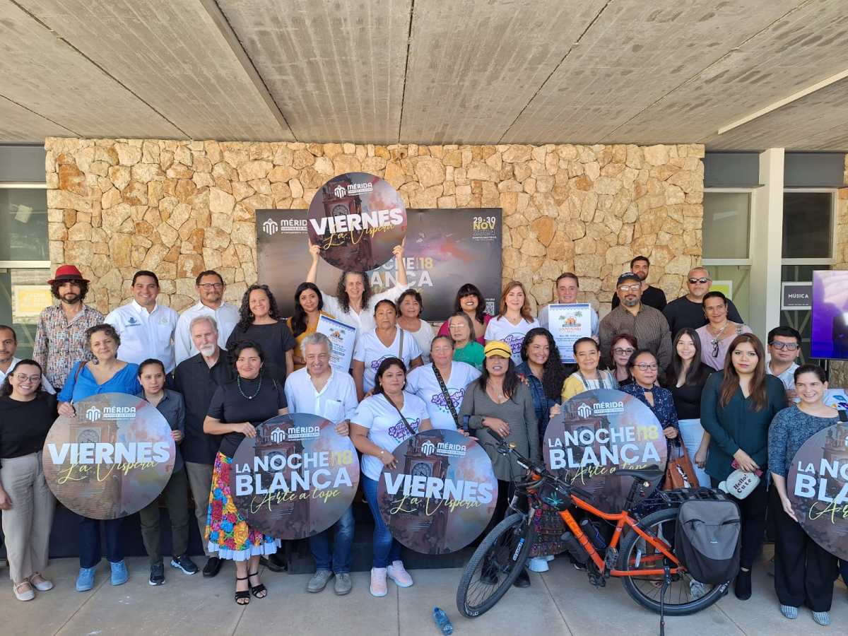 Disfruta "La Víspera", el emocionante preámbulo de La Noche Blanca en Mérida, con 37 galerías, recorridos, biciruta nocturna y más.