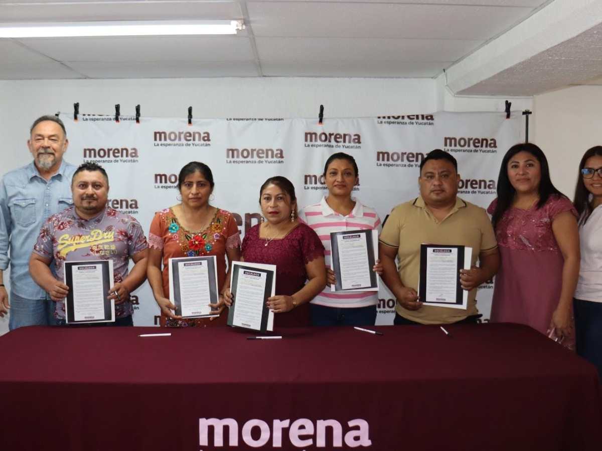 Regidores de PAN y Nueva Alianza en Tahdziú se suman a Morena, fortaleciendo la Cuarta Transformación en Yucatán y comprometiéndose con su Decálogo.