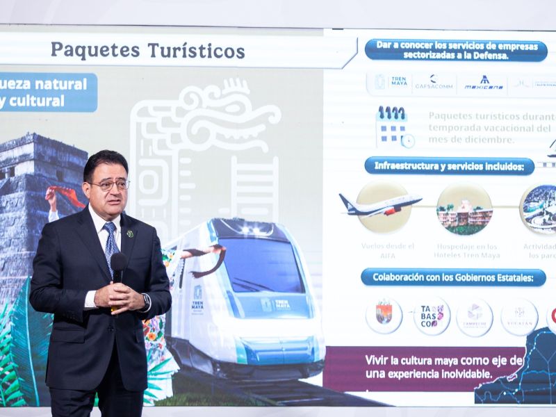 El gobierno mexicano lanza paquetes turísticos con el Tren Maya, incluyendo vuelos, hospedaje y experiencias en el sureste, para impulsar el turismo nacional.