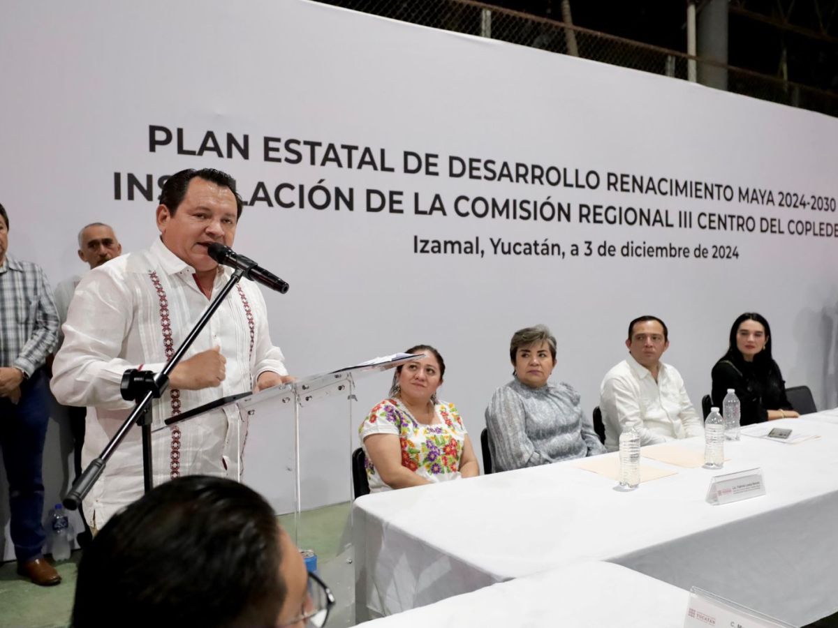 El gobernador Joaquín Díaz Mena instala la Comisión Regional III del Copledey en Izamal, marcando el inicio del Plan Estatal de Desarrollo 2024-2030.