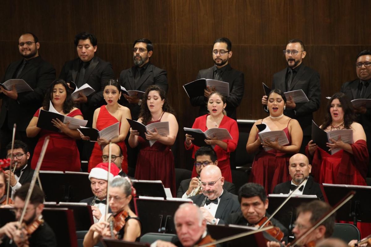 Disfruta de la "Gala Sinfónica Navideña" de Yucatán, con la OSY y el Taller de Ópera, este 15 de diciembre en el Auditorio del Gran Parque La Plancha.