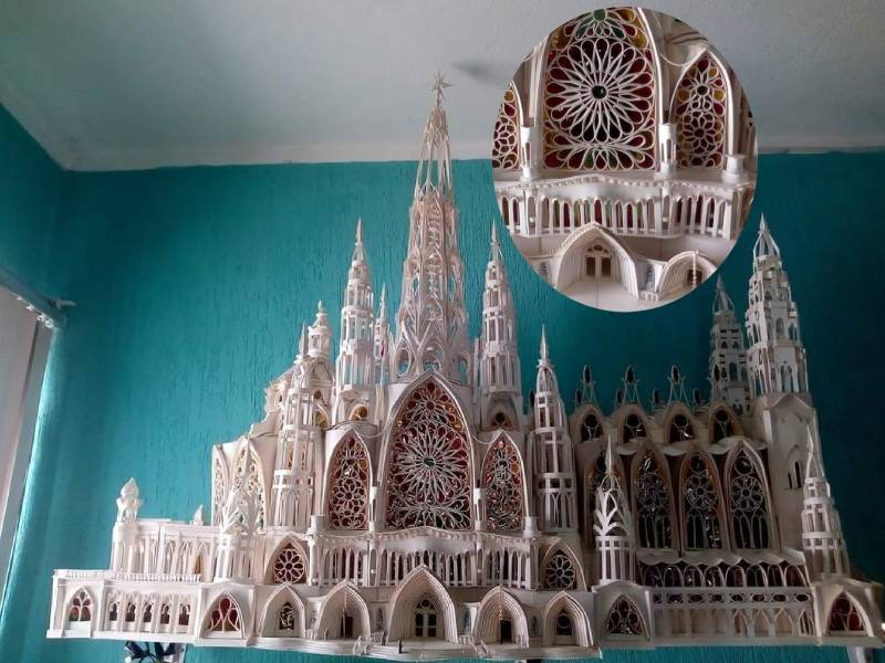 Yucateco crea increíble catedral ficticia