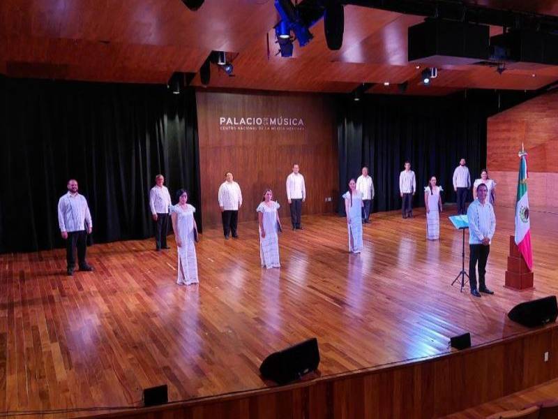 Inmortalizan el Himno Nacional en Maya