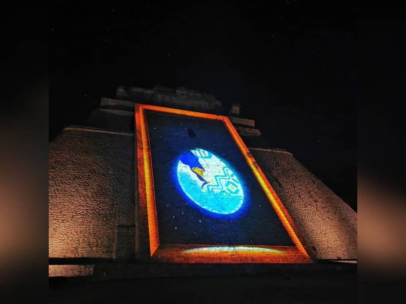 Día histórico con el nuevo espectáculo "Ecos de Uxmal"