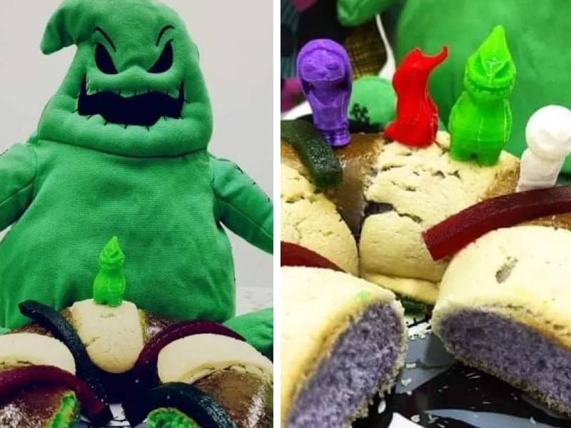 Crean Rosca de Reyes inspirada en películas de Tim Burton