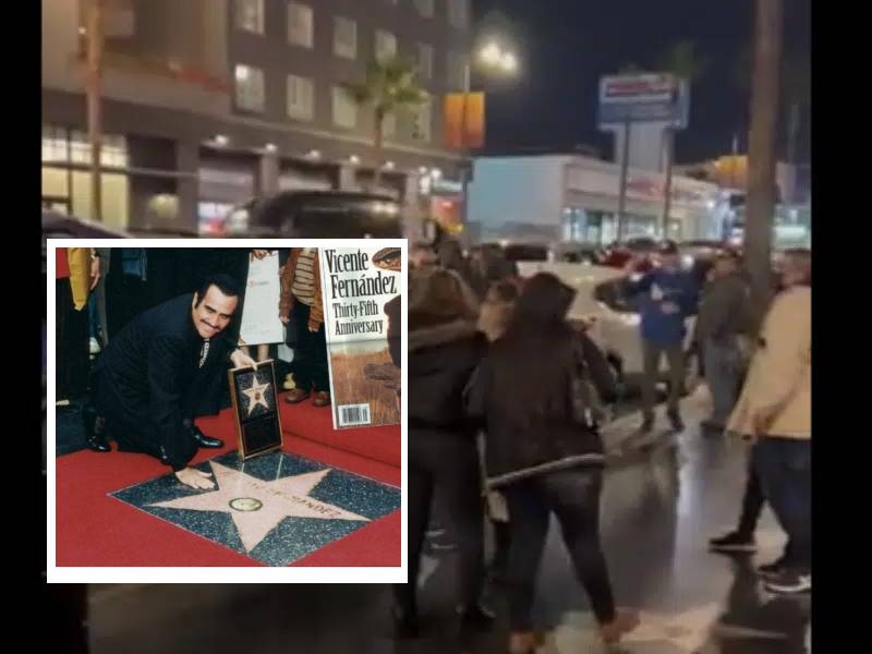 ¡A balazos! Despiden a Vicente Fernández en Hollywood