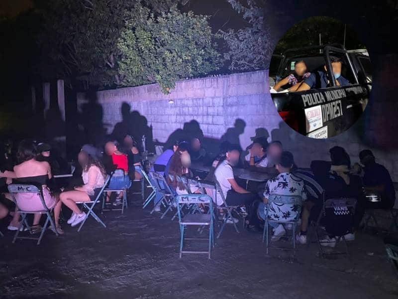 Clausuran y detienen a dos personas por fiesta clandestina ¡30 menores!