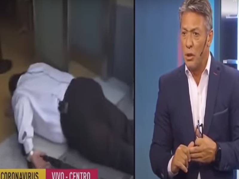 Reportero se desmaya en plena transmisión en vivo
