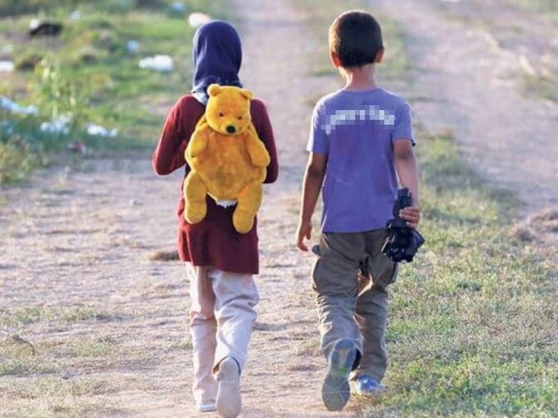 Niños migrantes asilo