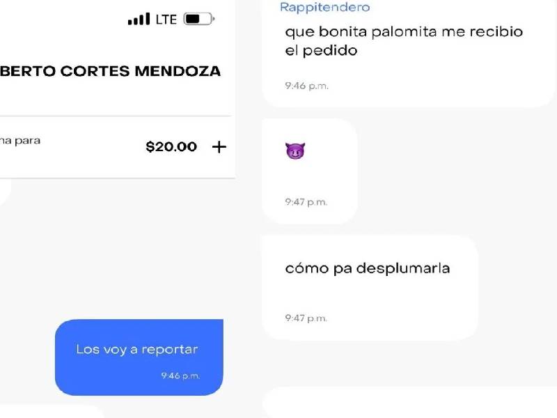 acoso repartidor