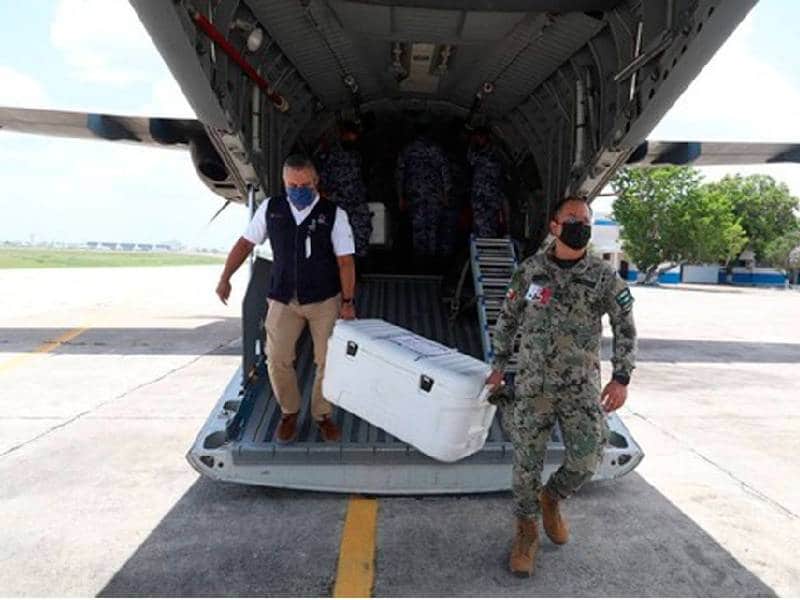 Arriba a Yucatán un lote de 80,500 vacunas contra la covid-19