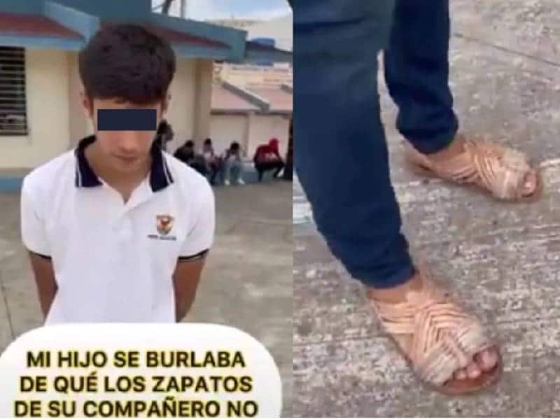 Hijo se burla de amigo por sus tenis “pirata” y su padre lo obliga a usar chanclas