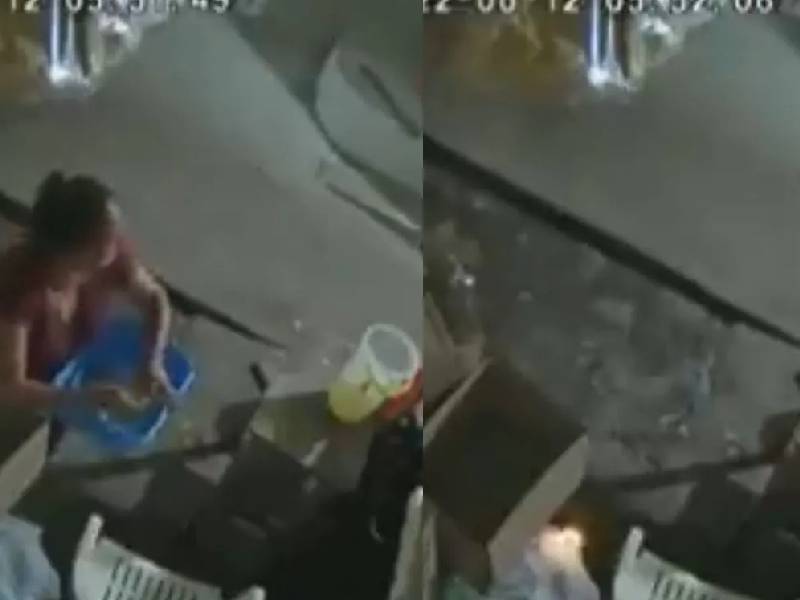 VIDEO_ Mujer provoca incendio en mercado de Tampico por «celos»