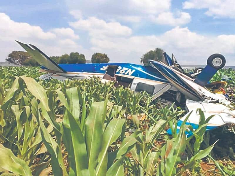 desplome de avioneta