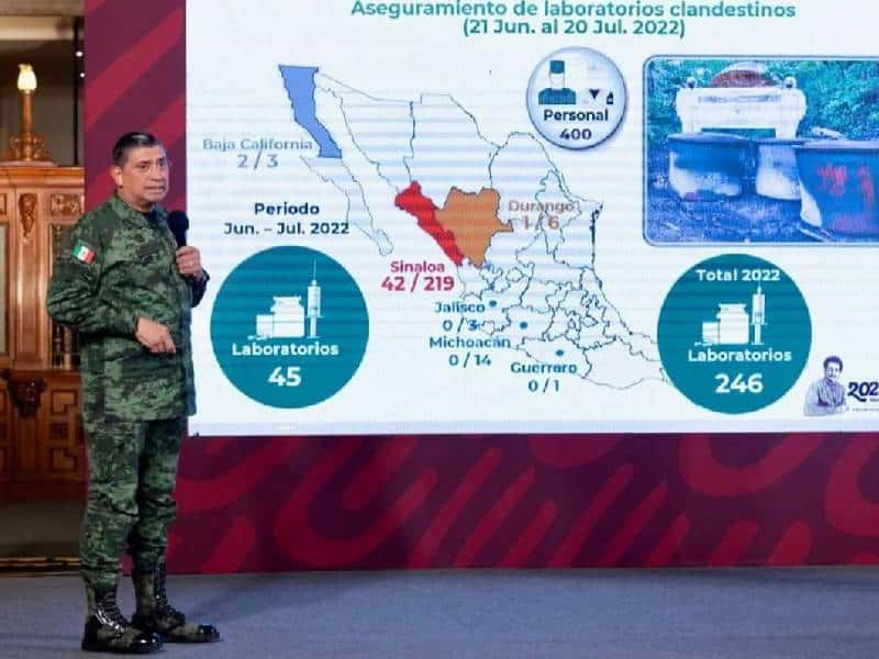 Sedena destaca decomiso de 500 kilos de fentanilo
