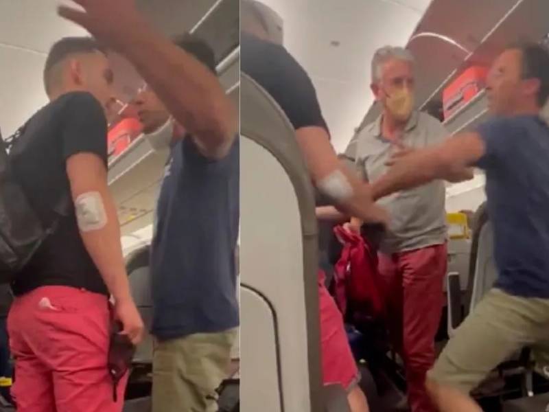 VIDEO_ ¡Qué te sientes en tu silla! captan pelea en un avión