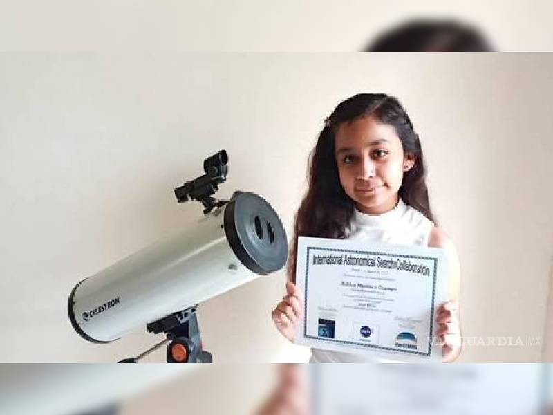 Ashley descubre un nuevo asteroide; la NASA reconoce su hallazgo