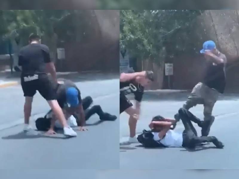 Captan en video golpiza a estudiante de Conalep para asaltarlo