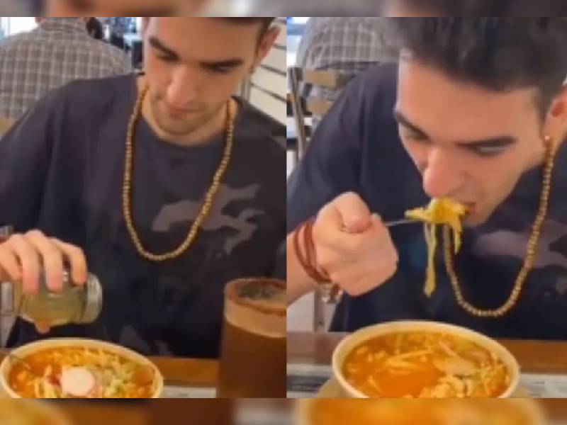 Video: ¡Pintaza! Así reaccionó un influencer español al probar pozole