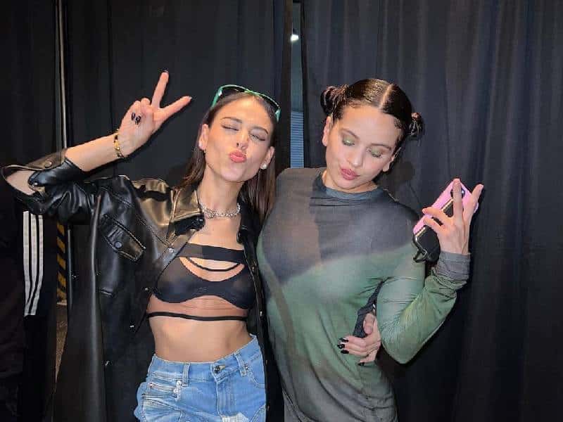 ¡Inesperado! Rosalía y Danna Paola enloquecen a sus fans al ser vistas juntas
