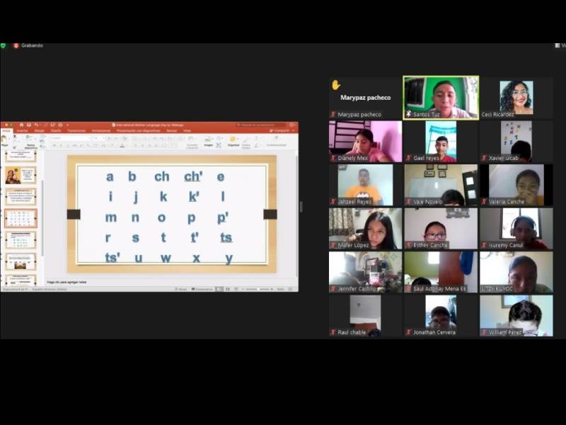 Registra buena participación el curso para aprender maya