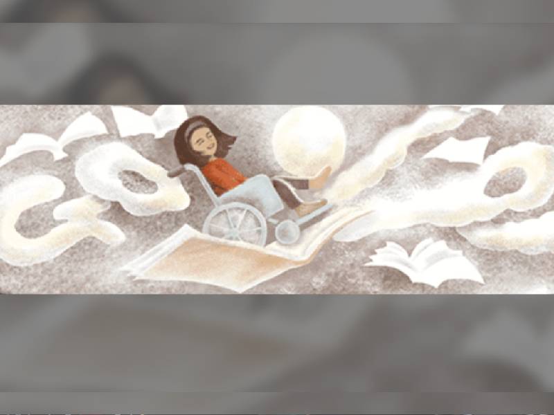¿Escribía con el dedo del pie? Ella es Gabriela Brimmer, la escritora mexicana en el doodle de Google