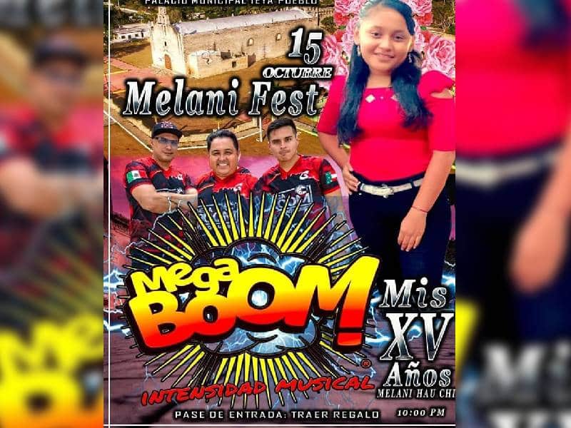 Adolescente de Teya organiza fiesta al estilo "Rubí"