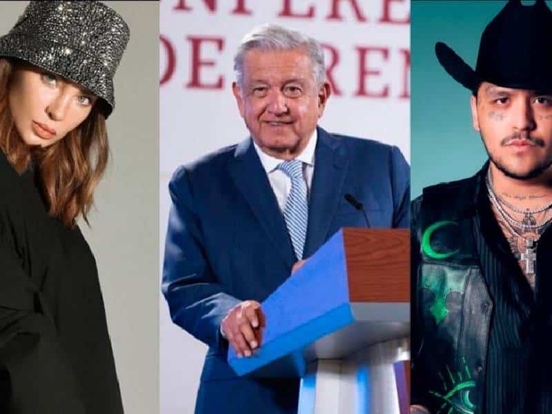 ¿Nodal y Belinda juntos en un concierto en el Zócalo? Esto dijo AMLO