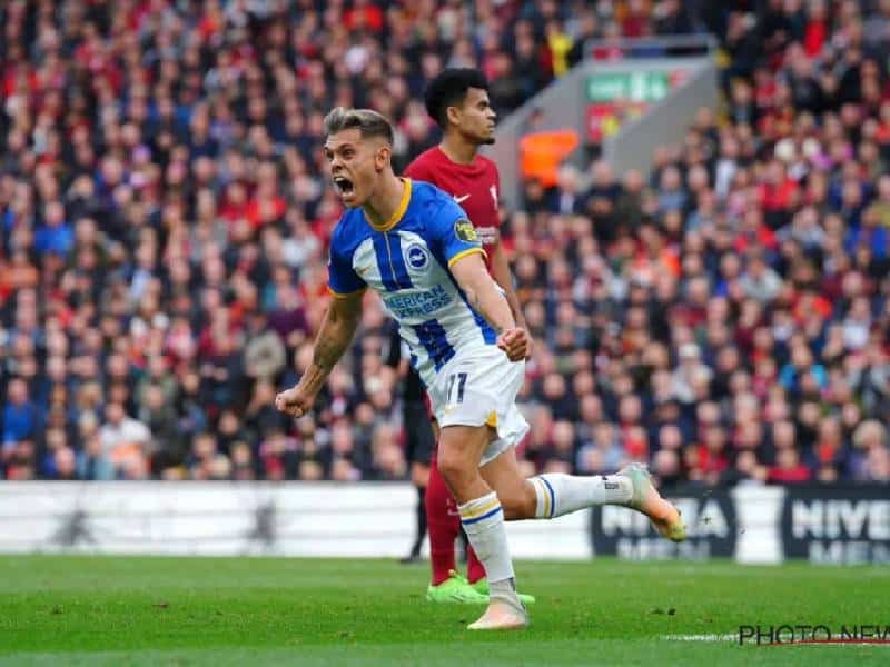 Leandro Trossard, del Brighton, anota Hat-Trick para empatar 3-3 contra Liverpool