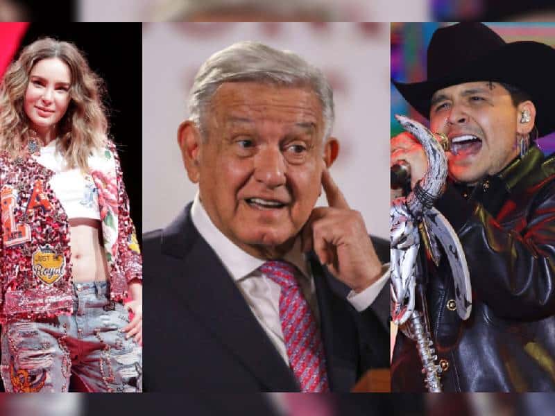 AMLO consultará a Belinda sobre concierto de Nodal en el Zócalo