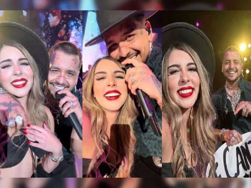 Video. Nodal sube al escenario a fan y le canta “al oído”; usuarios dicen que se parece a Belinda