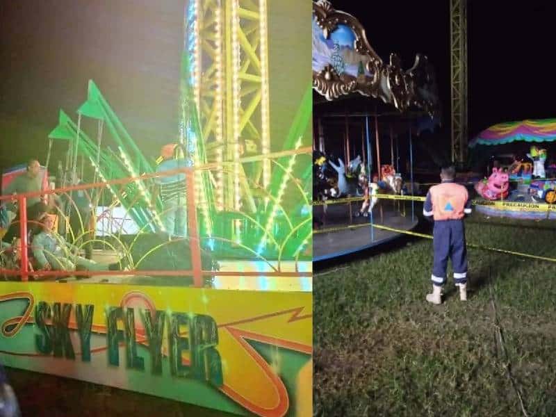 VIDEO: Juego mecánico se desploma en feria de Guerrero; hay 25 lesionados