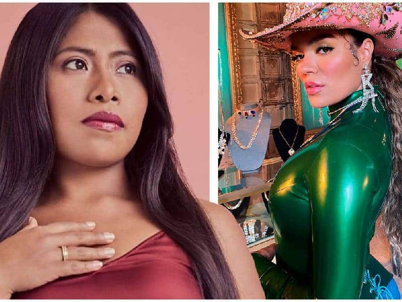 Yalitza Aparicio y Karol G en los Latin Grammy
