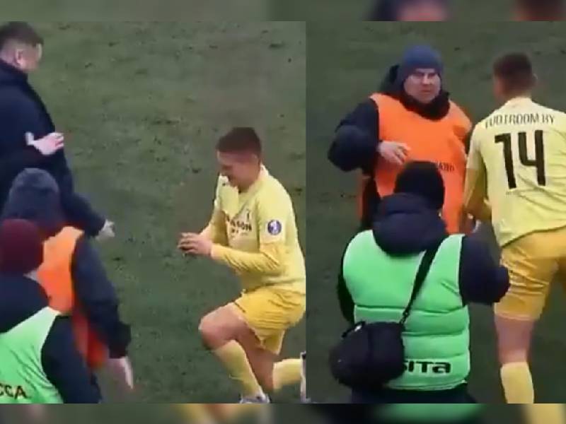 ¡Avísenle! Propuesta de matrimonio en pleno partido casi es arruinada por guardia de seguridad
